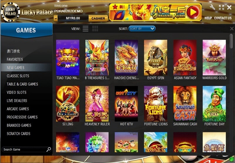 lucky palace games