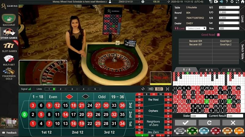 sa gaming roulette