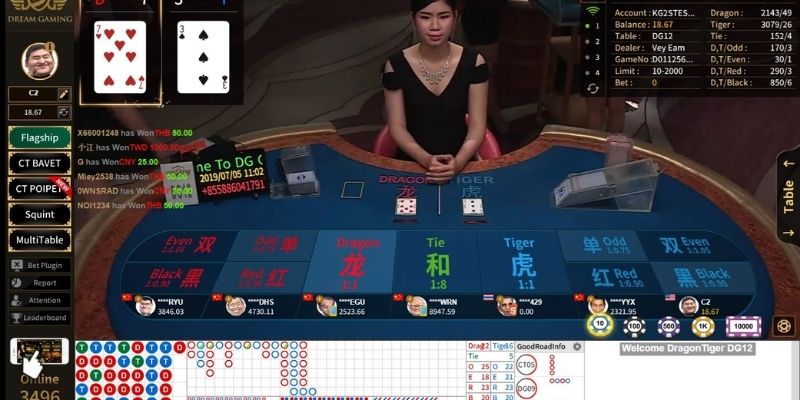 đặt cược to nhỏ trong game rồng hổ
